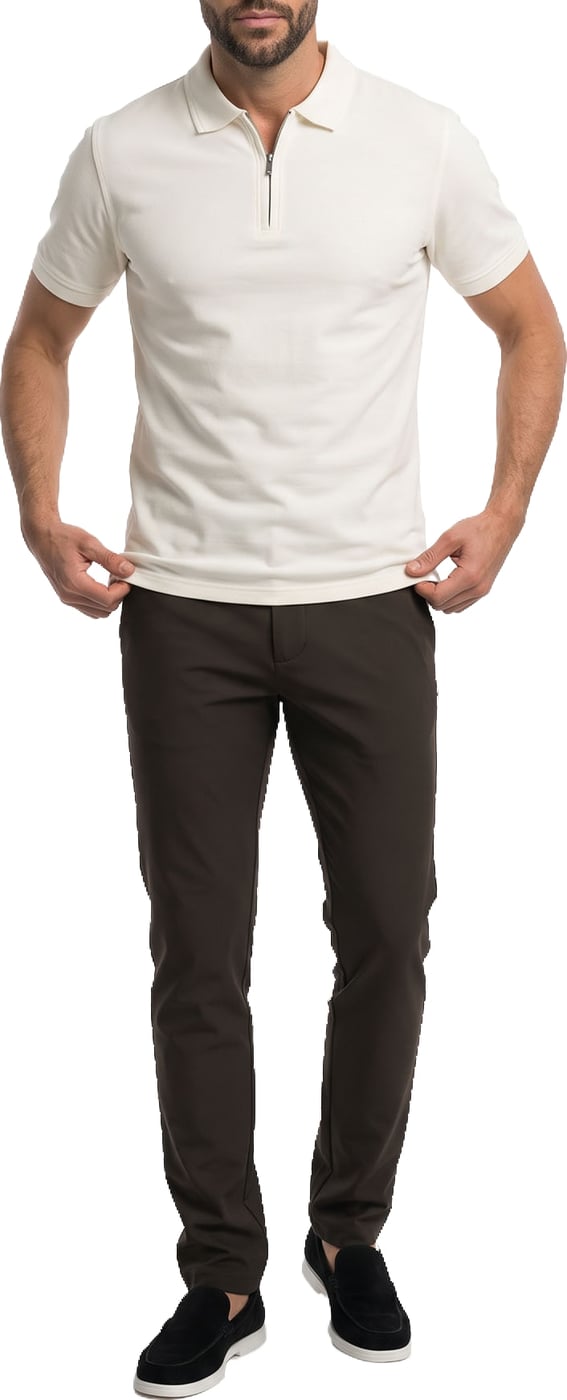 Malelions Premium Pique Zip Polo