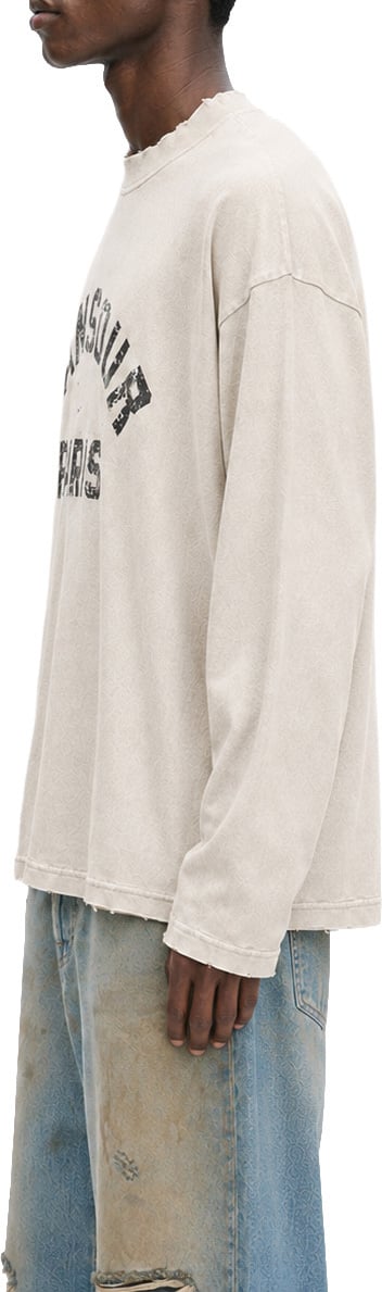 Paris College Destroyed Longsleeve Vintage Beige
