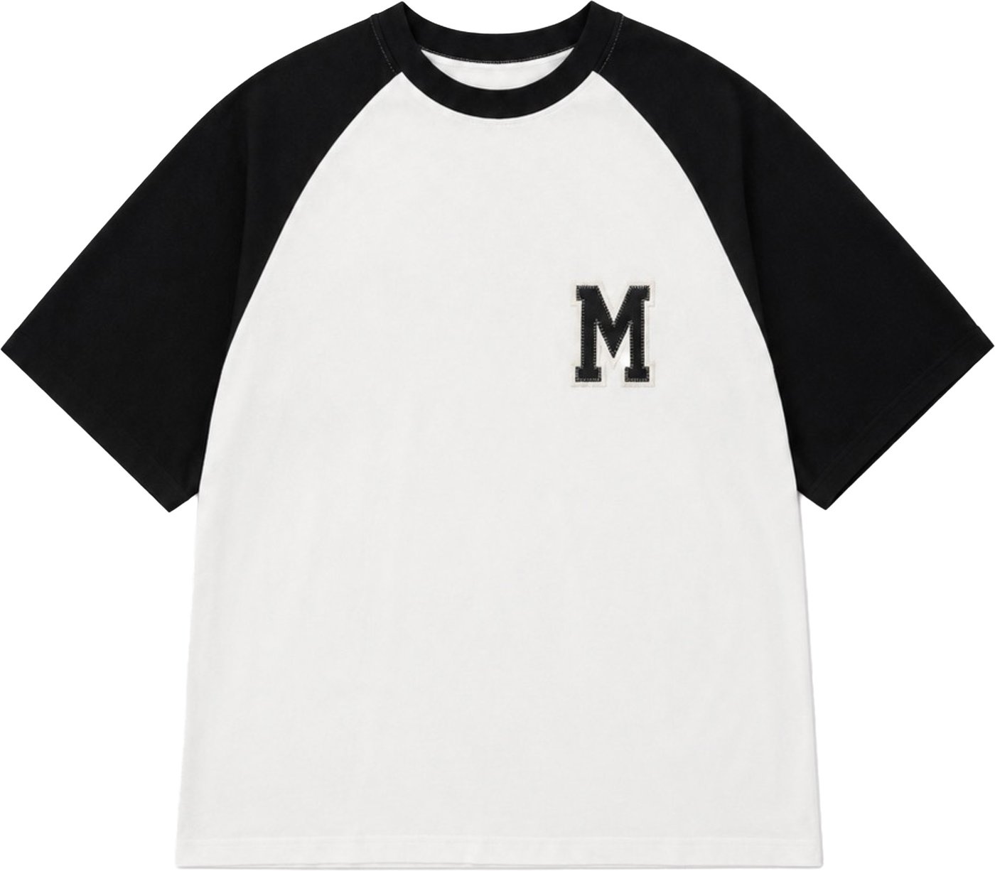 Paris College Baseball Stitch T-shirt Black