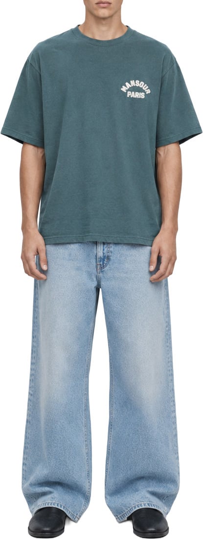 Paris College T-shirt Vintage Green