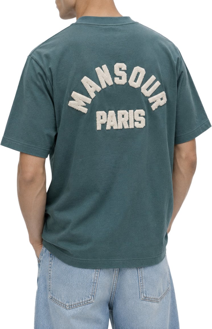 Paris College T-shirt Vintage Green