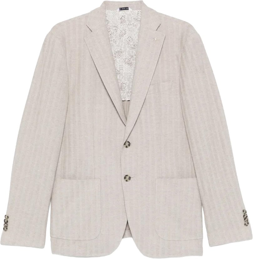 blazer tricot beige