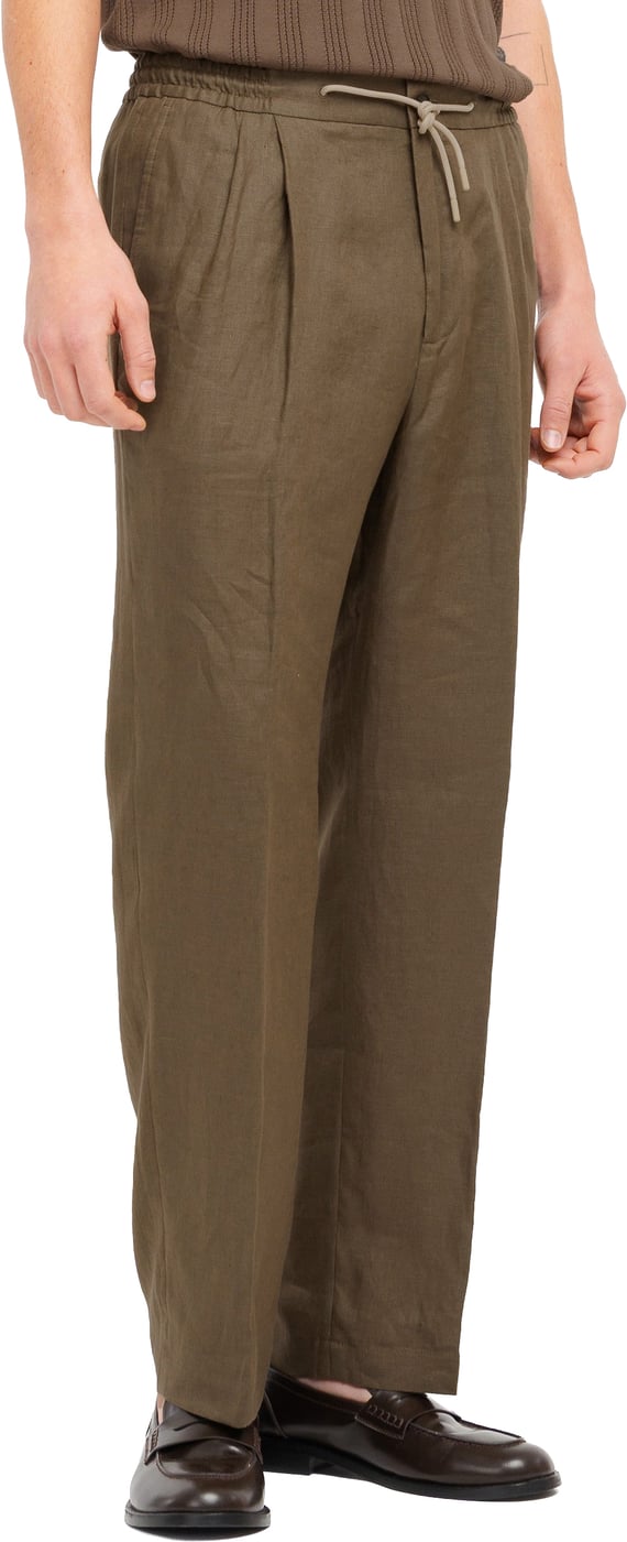 broek linnen bruin