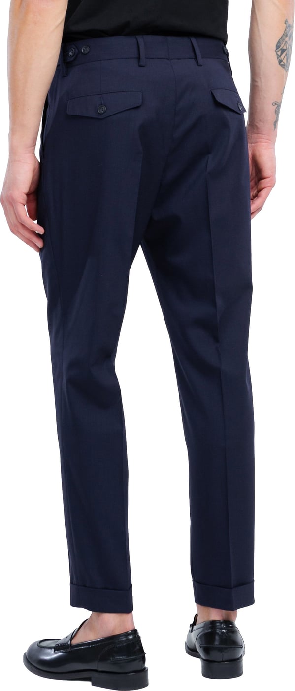 broek linnen navy