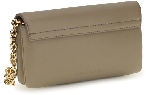Marc Jacobs Beige Calf Leather Bos Taurus Wallet
