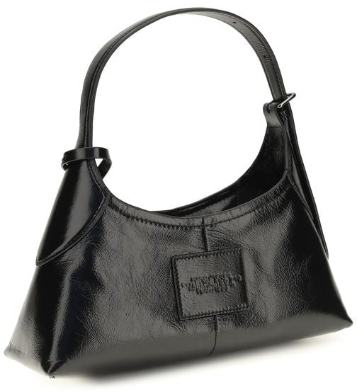 Marc Jacobs Black Calf Leather Bos Taurus Shoulder Bag