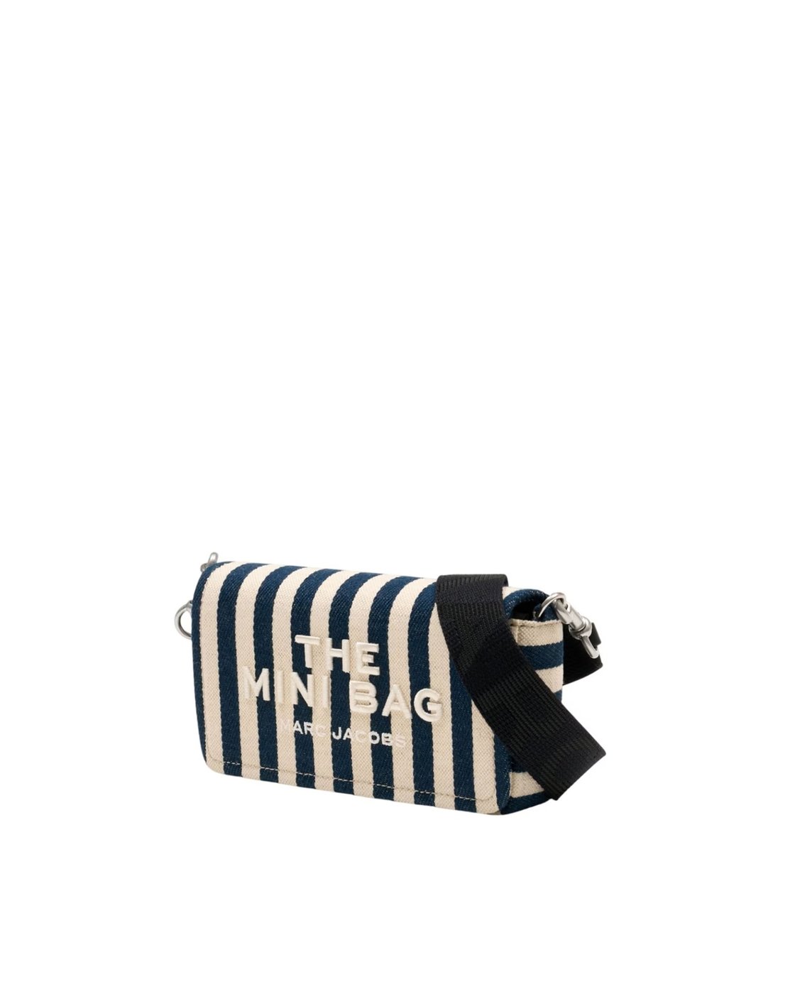 Blue Sea Striped Canvas Mini Shoulder Bag
