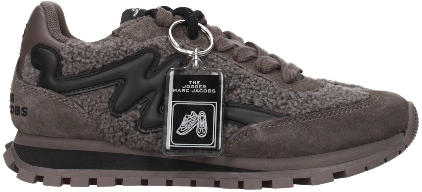 Marc Jacobs Gray Fur Chunky Sneakers