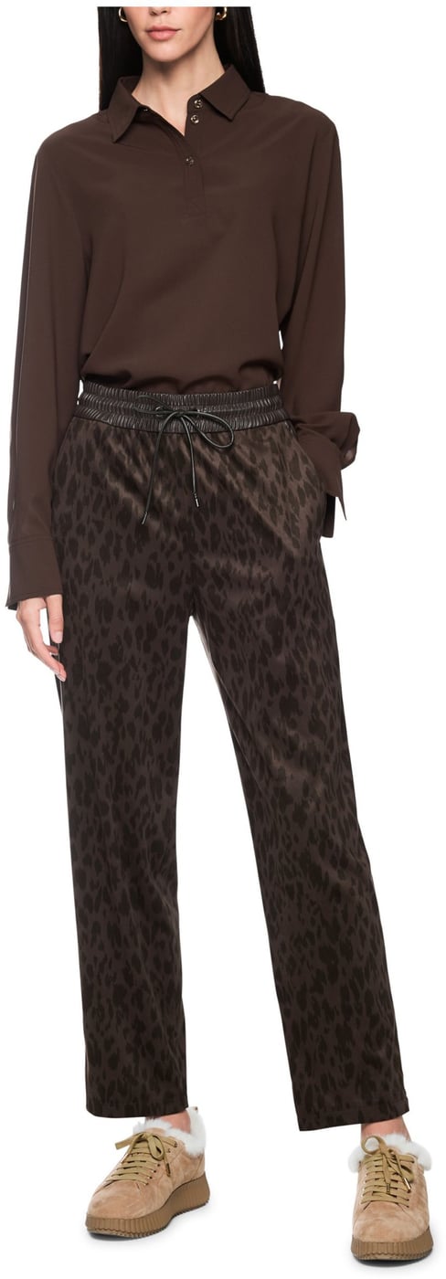 Marccain Pantalon Pantalons Donkerbruin Bs 81.54 J43
