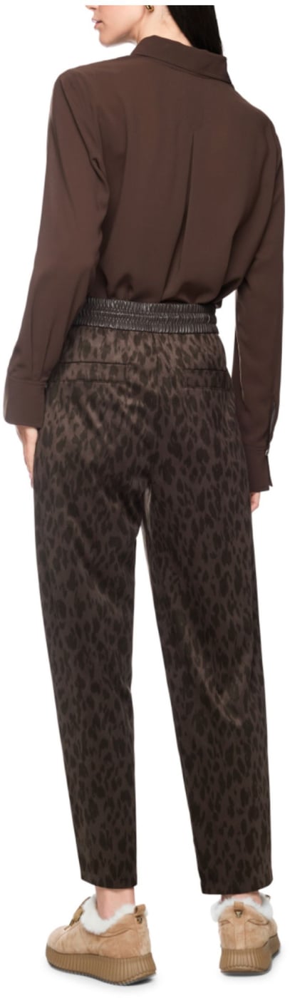 Marccain Pantalon Pantalons Donkerbruin Bs 81.54 J43