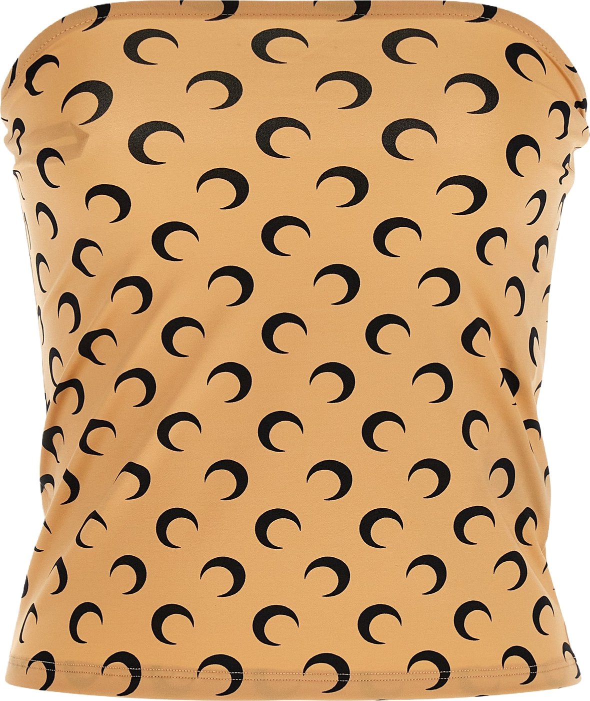 Marine Serre Beige Polyamide T-Shirt