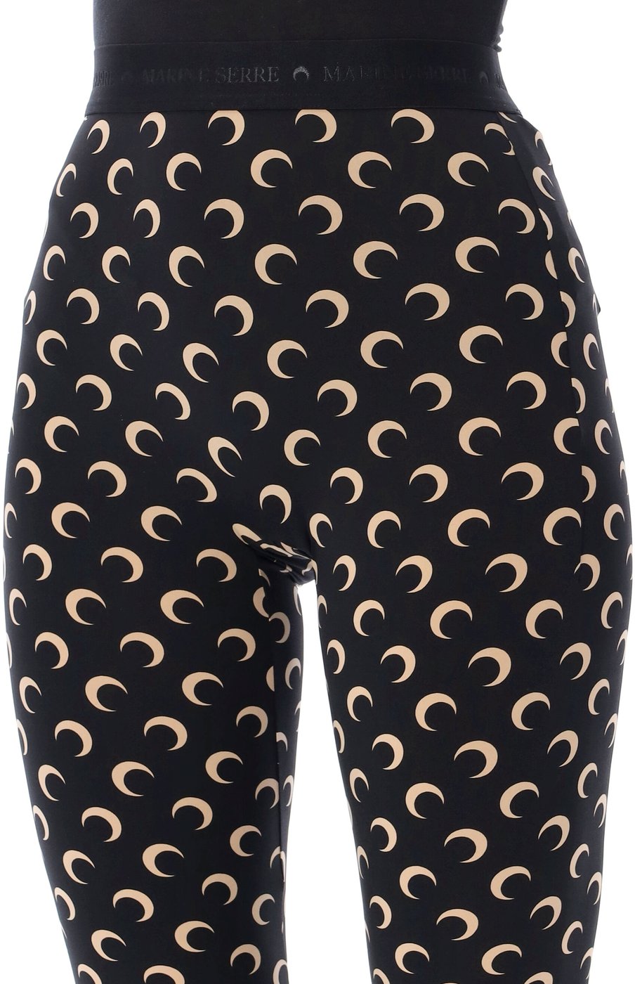 Classic Moon Capri Leggins Inverse Tan Black