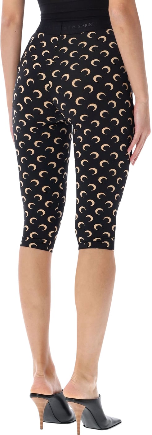 Classic Moon Capri Leggins Inverse Tan Black
