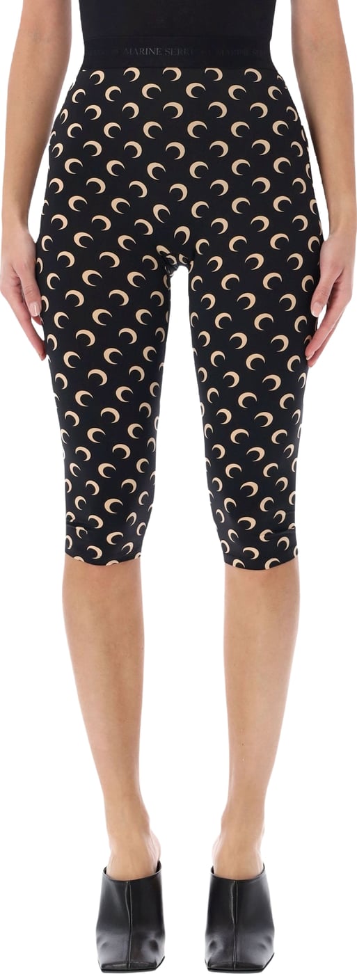 Classic Moon Capri Leggins Inverse Tan Black