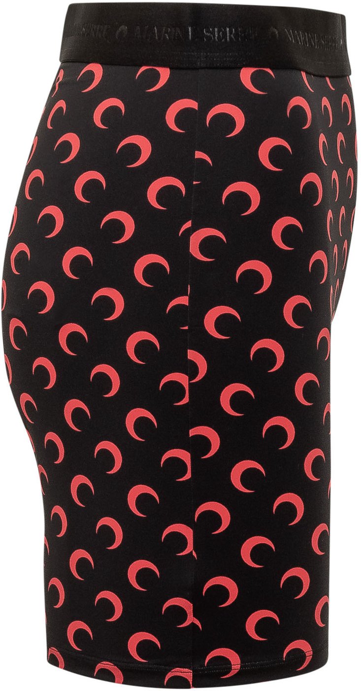 Shorts Ciclista con Stampa Moon