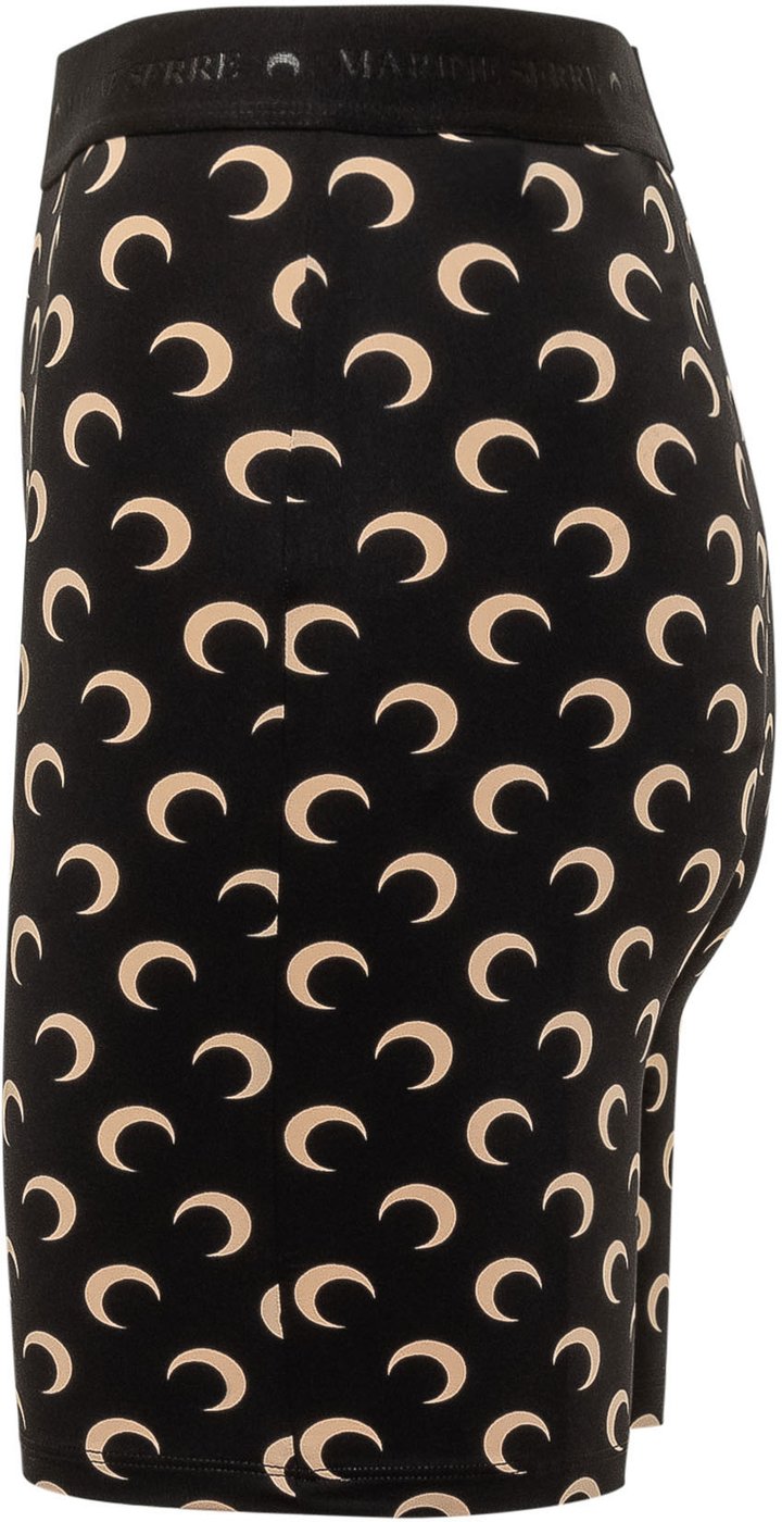 Shorts Ciclista con Stampa Moon