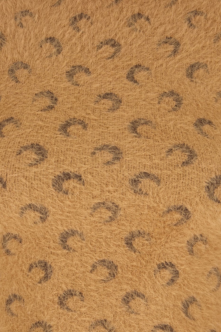 Marine Serre Camel nylon blend sweater