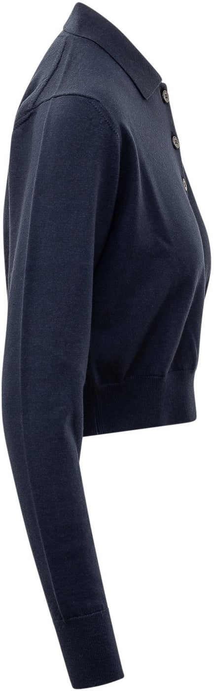 Polo Cropped in Lana Merino