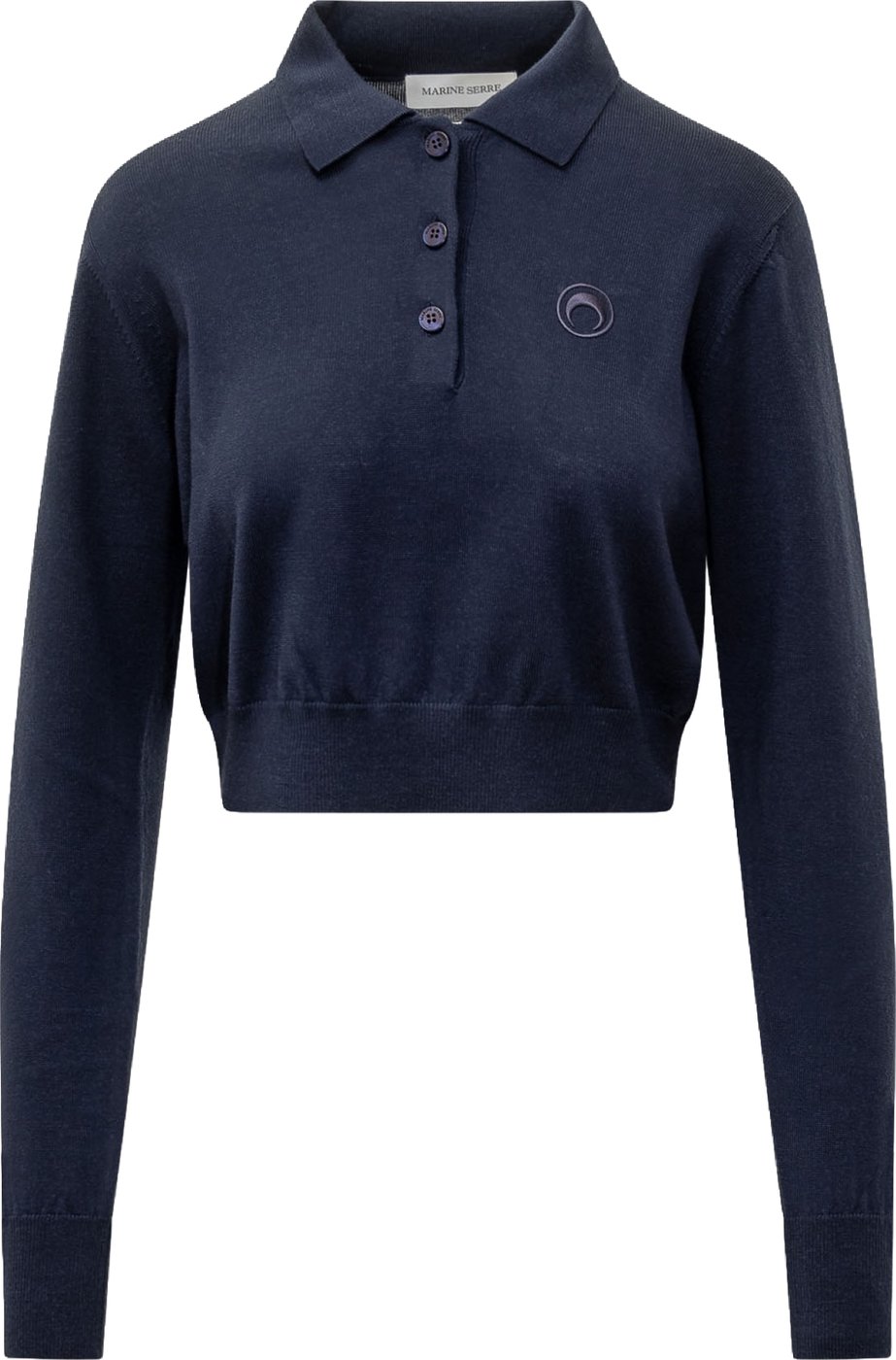 Polo Cropped in Lana Merino