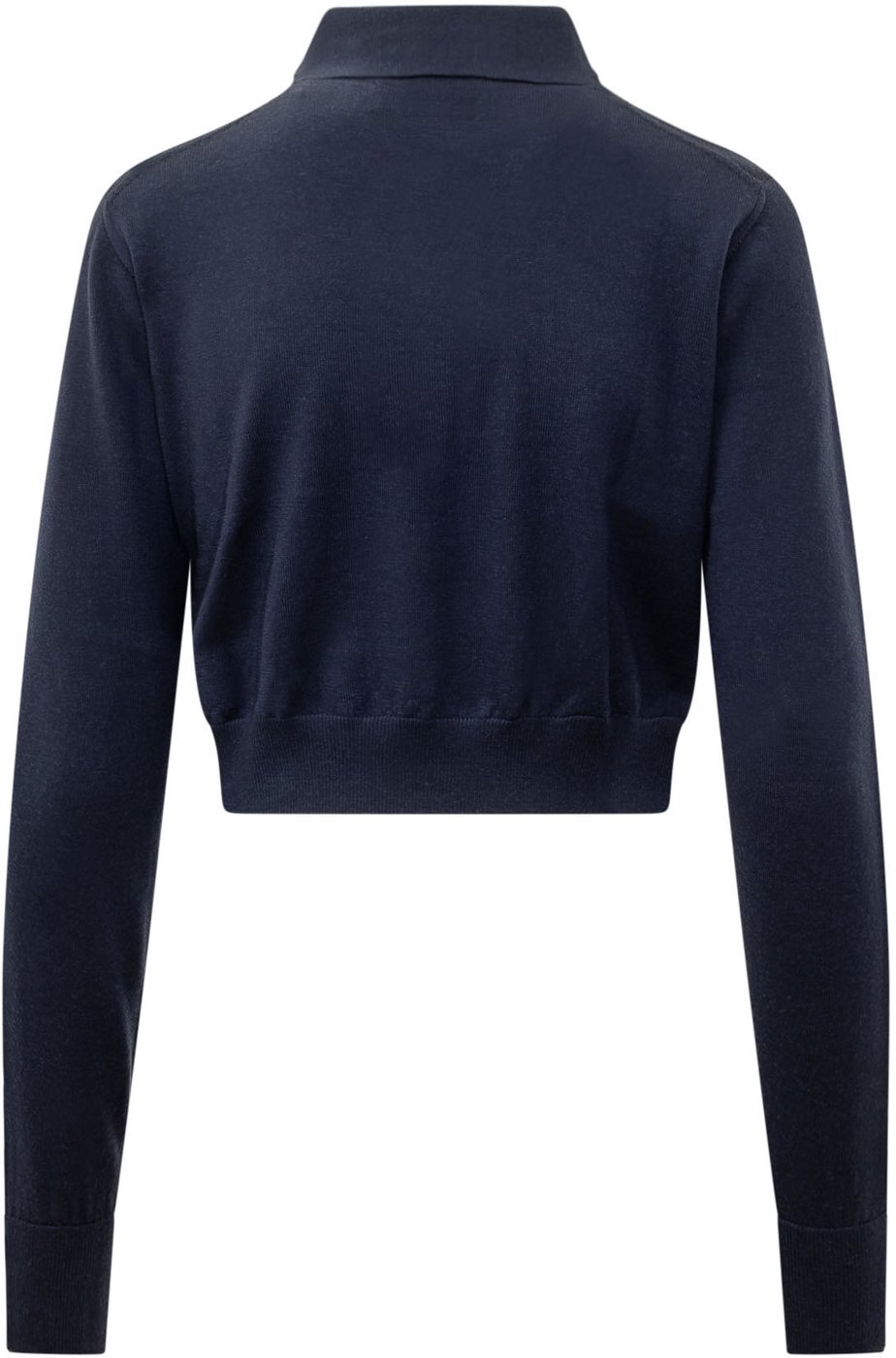 Polo Cropped in Lana Merino