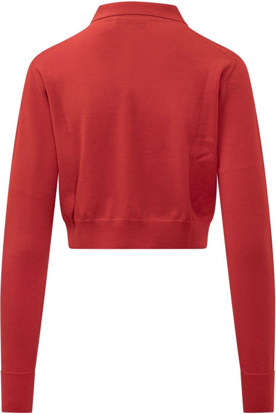 Polo Cropped in Lana Merino