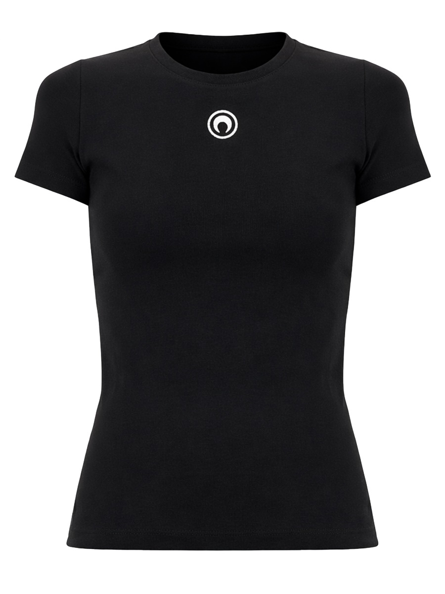 Marine Serre Black cotton t-shirt