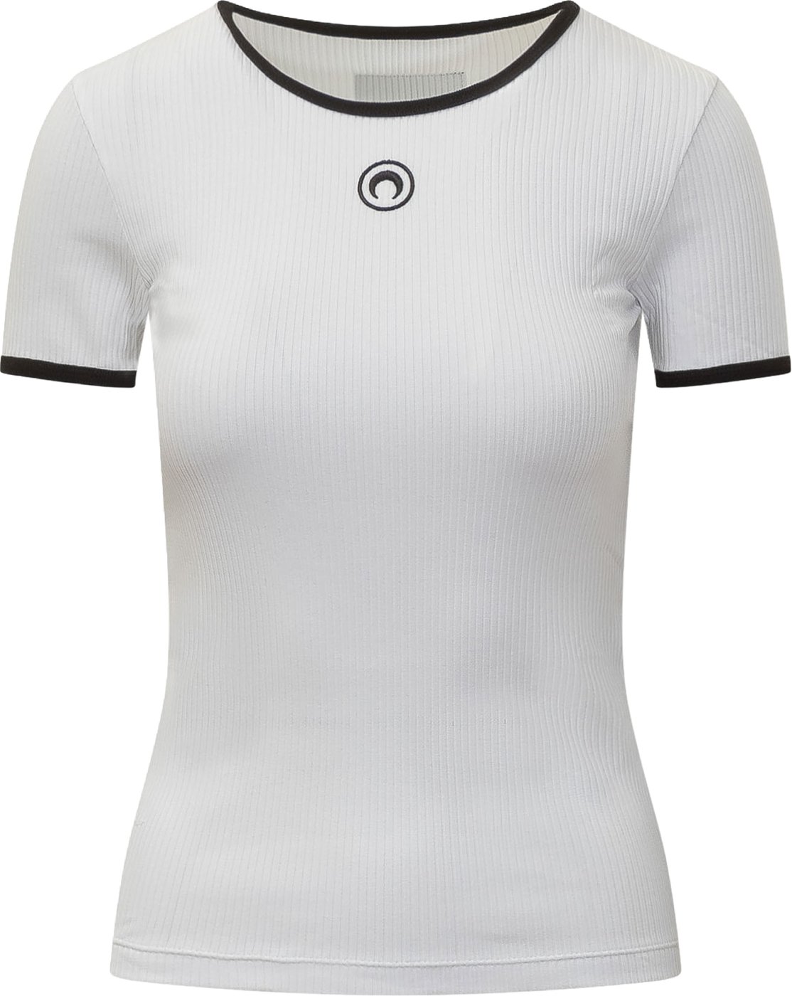 T-Shirt Bicolore con Logo Moon