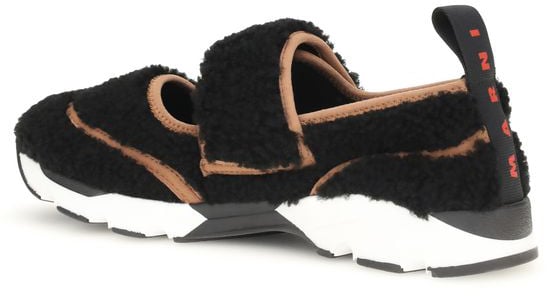 Marni Black Polyamide Athletic Sneakers