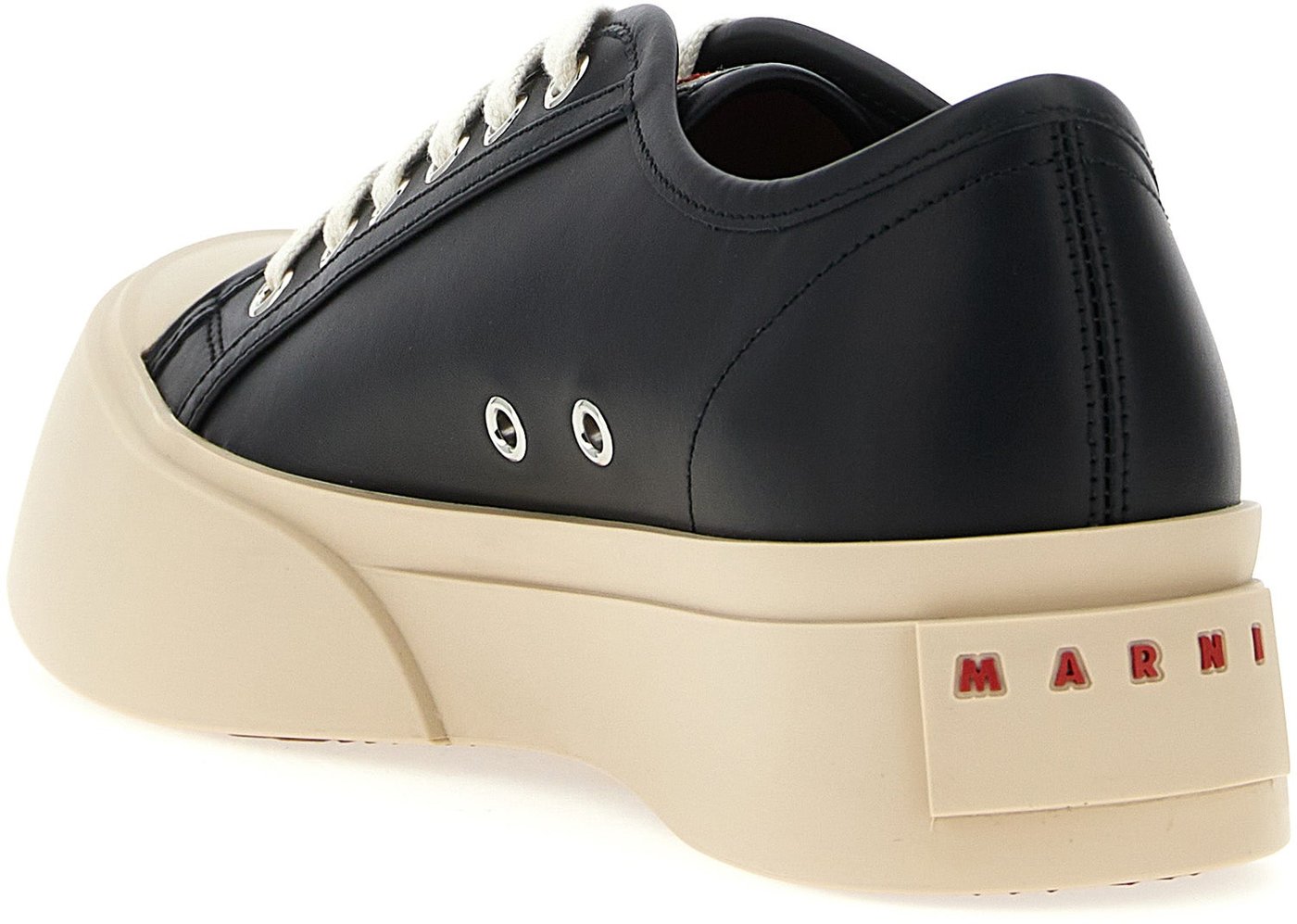 Marni Black Calfskin Low Top Sneakers