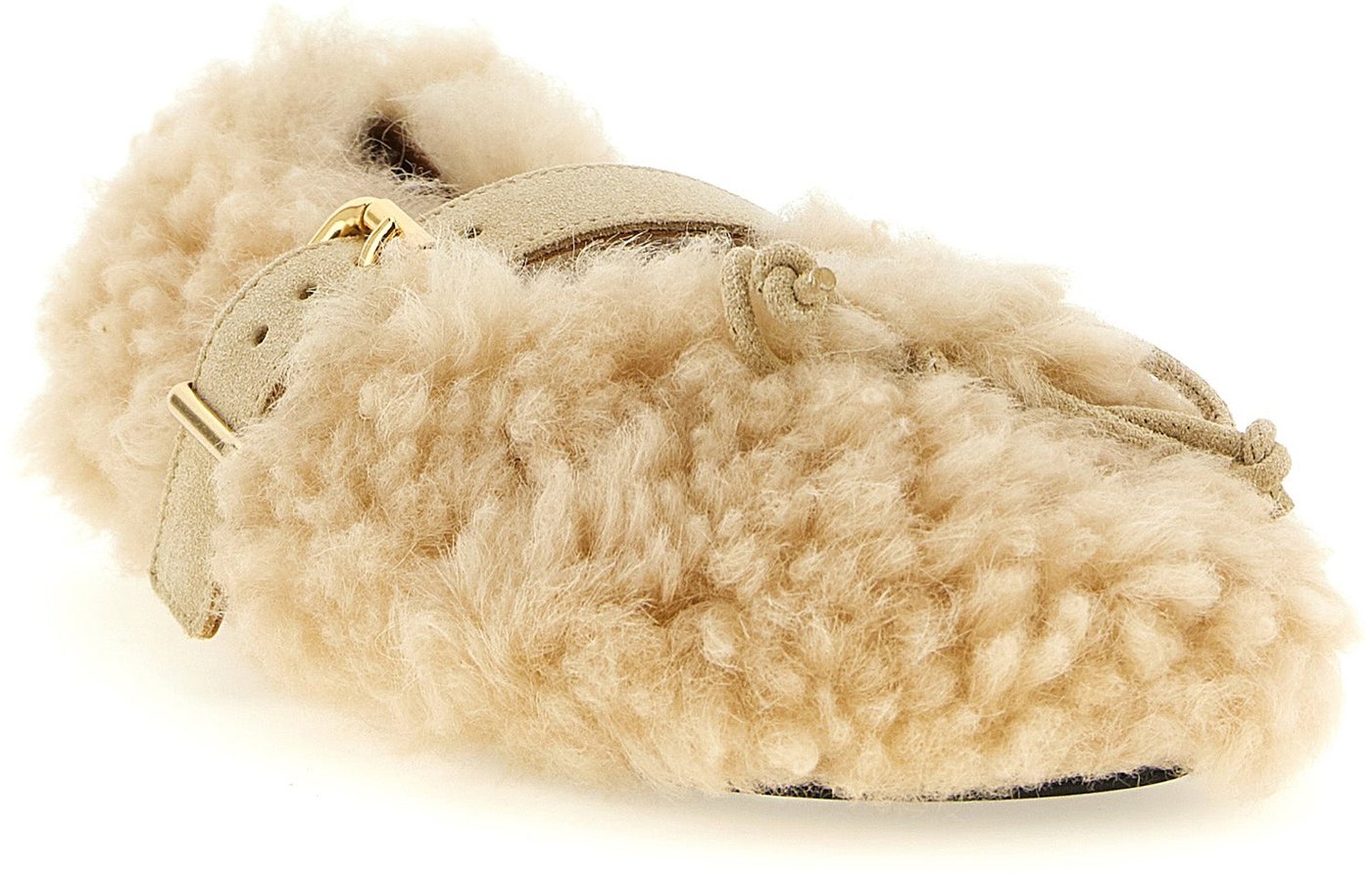 Marni Beige Lambskin Ballet Flats