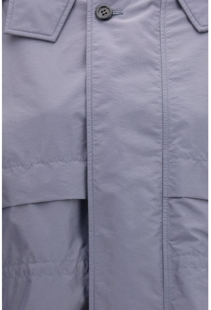 Marni Gray Polyamide Full-Length Jacket