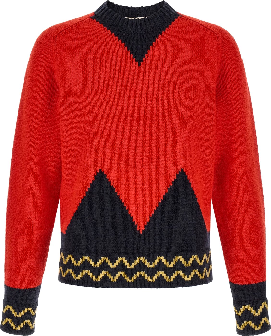 Marni Red Wool Cardigan
