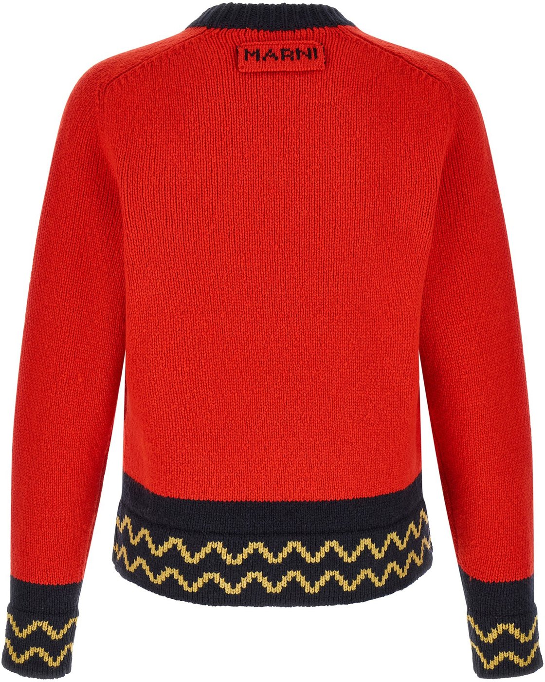 Marni Red Wool Cardigan