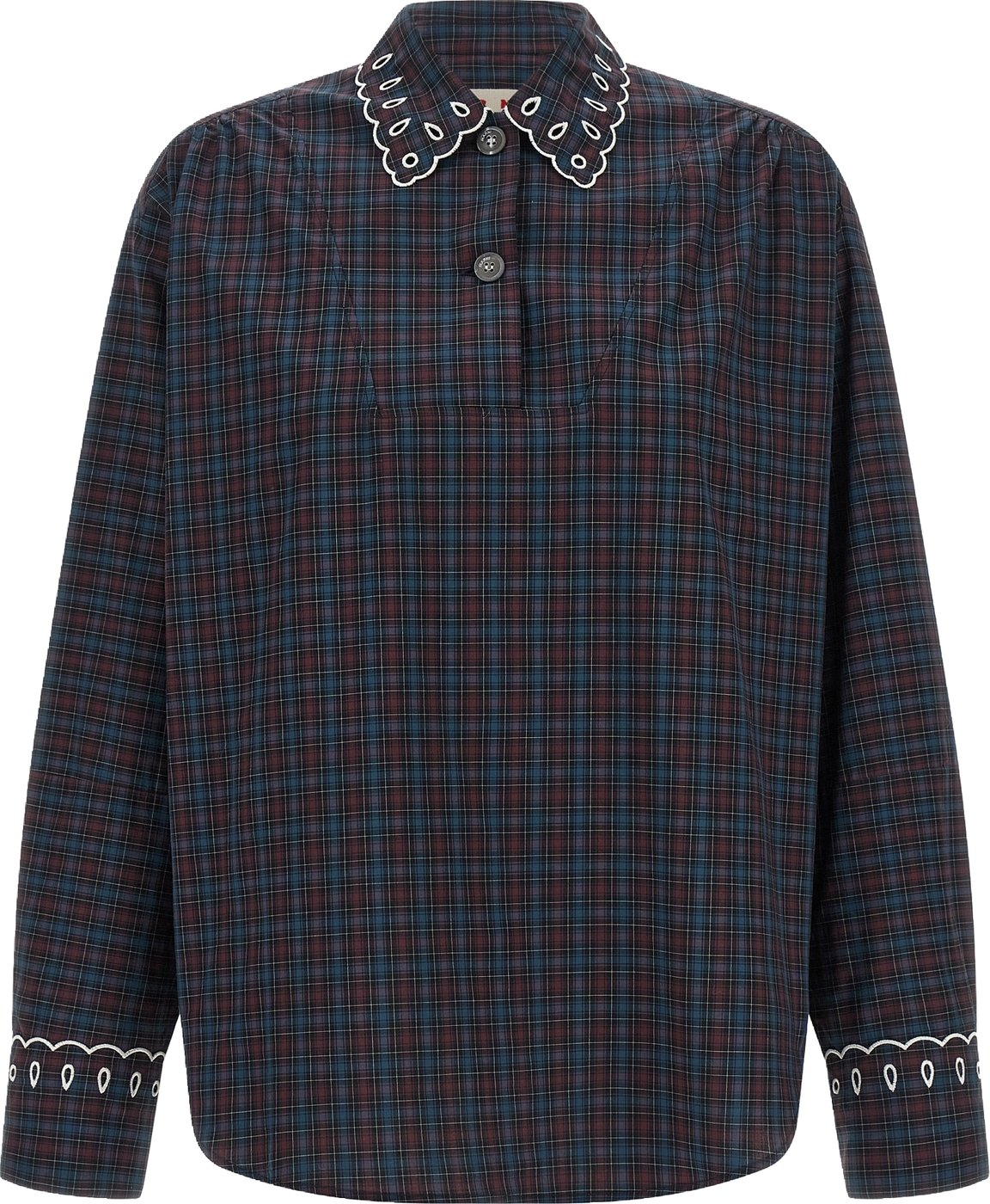Marni Blue Cotton Blouse