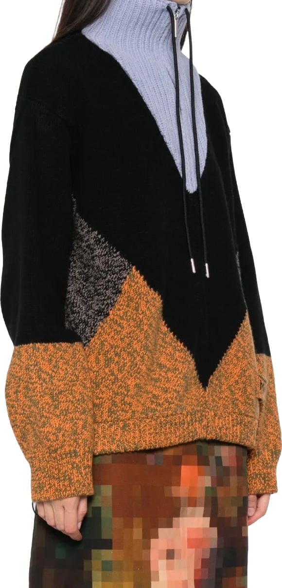 Jacket Black/blue/beige