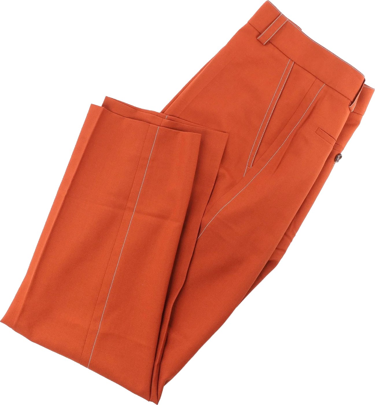 Marni Orange Pants, Size 46 IT