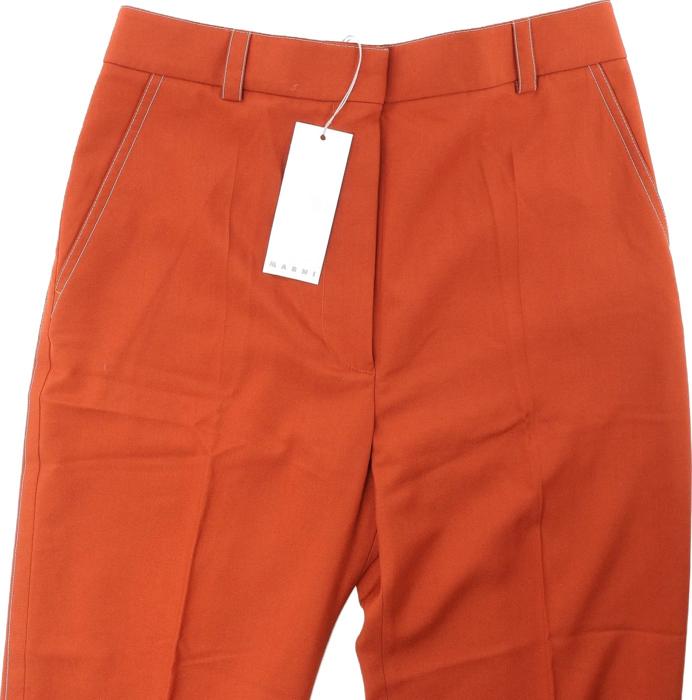 Marni Orange Pants, Size 46 IT