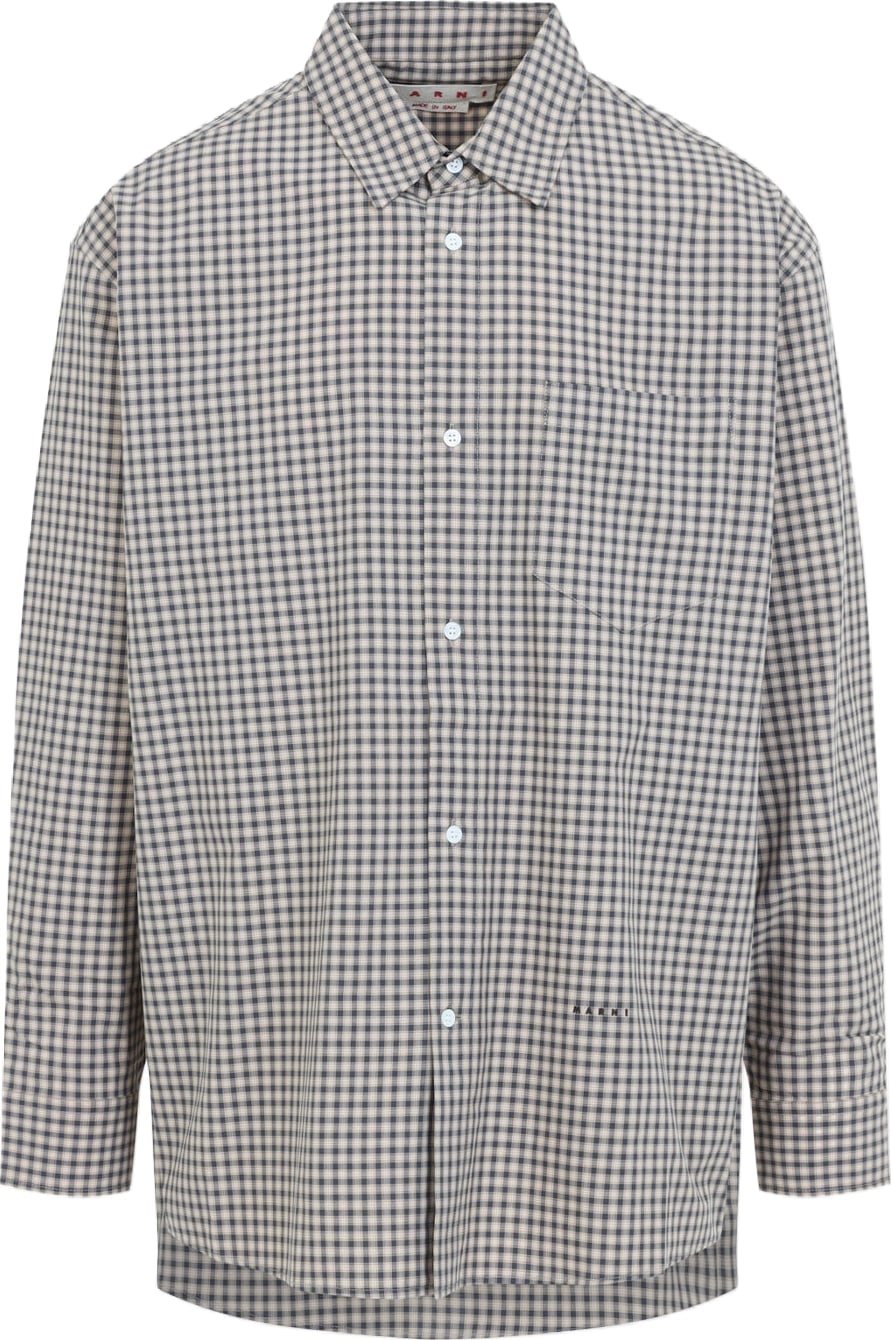 Marni Micro Check Pattern Shirt