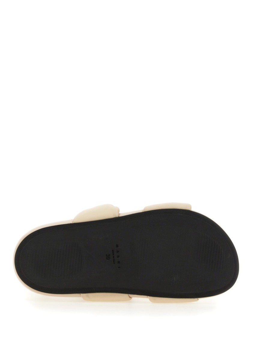 Knotted Design Leather Sandals With Adjustable Buckle