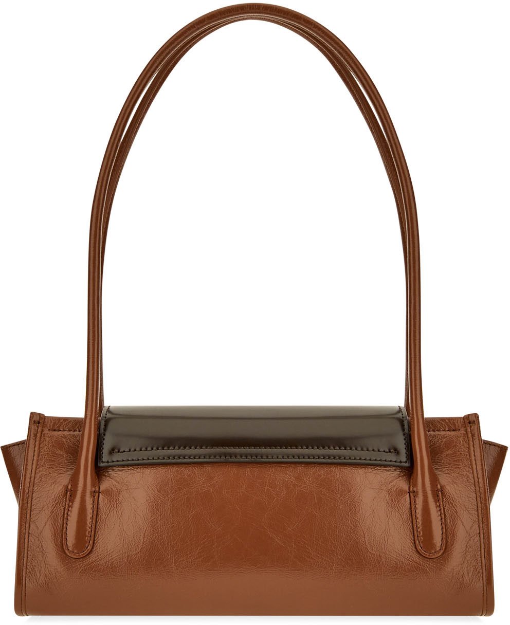 Marni Two-tone leather Trunkette shoulder bag