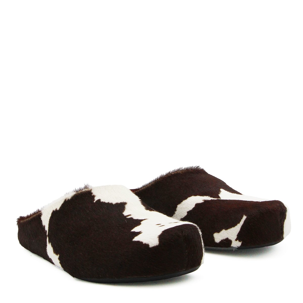 Multicolor Calf Hair Cow Sandals