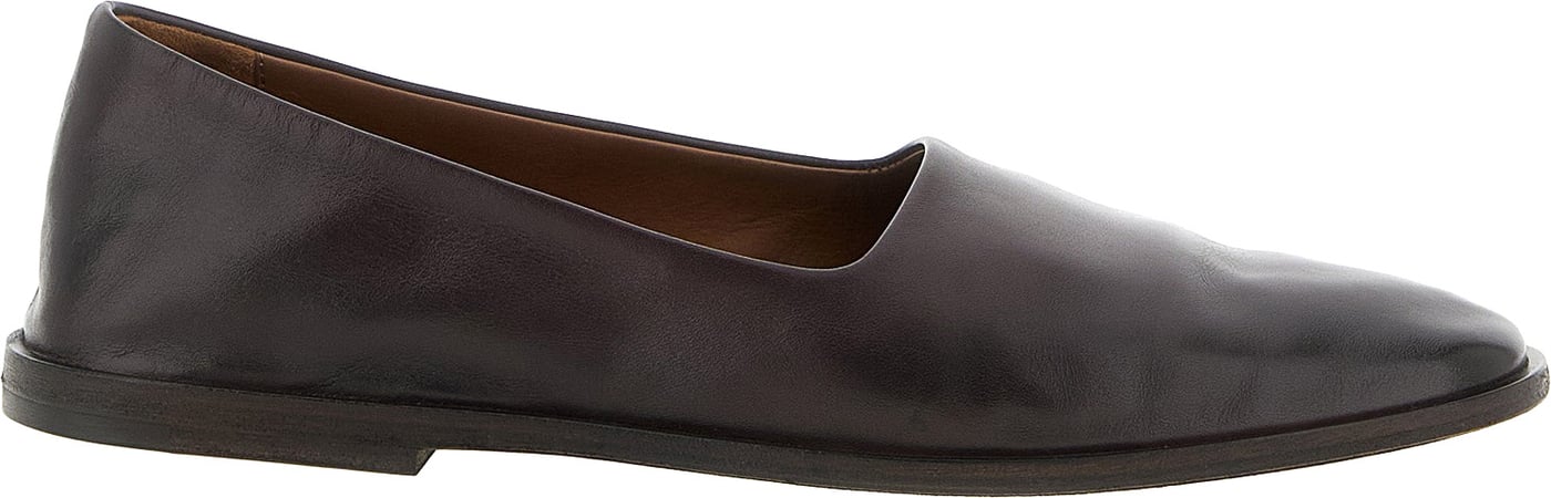 Marsell Brown Calfskin Ballet Flats