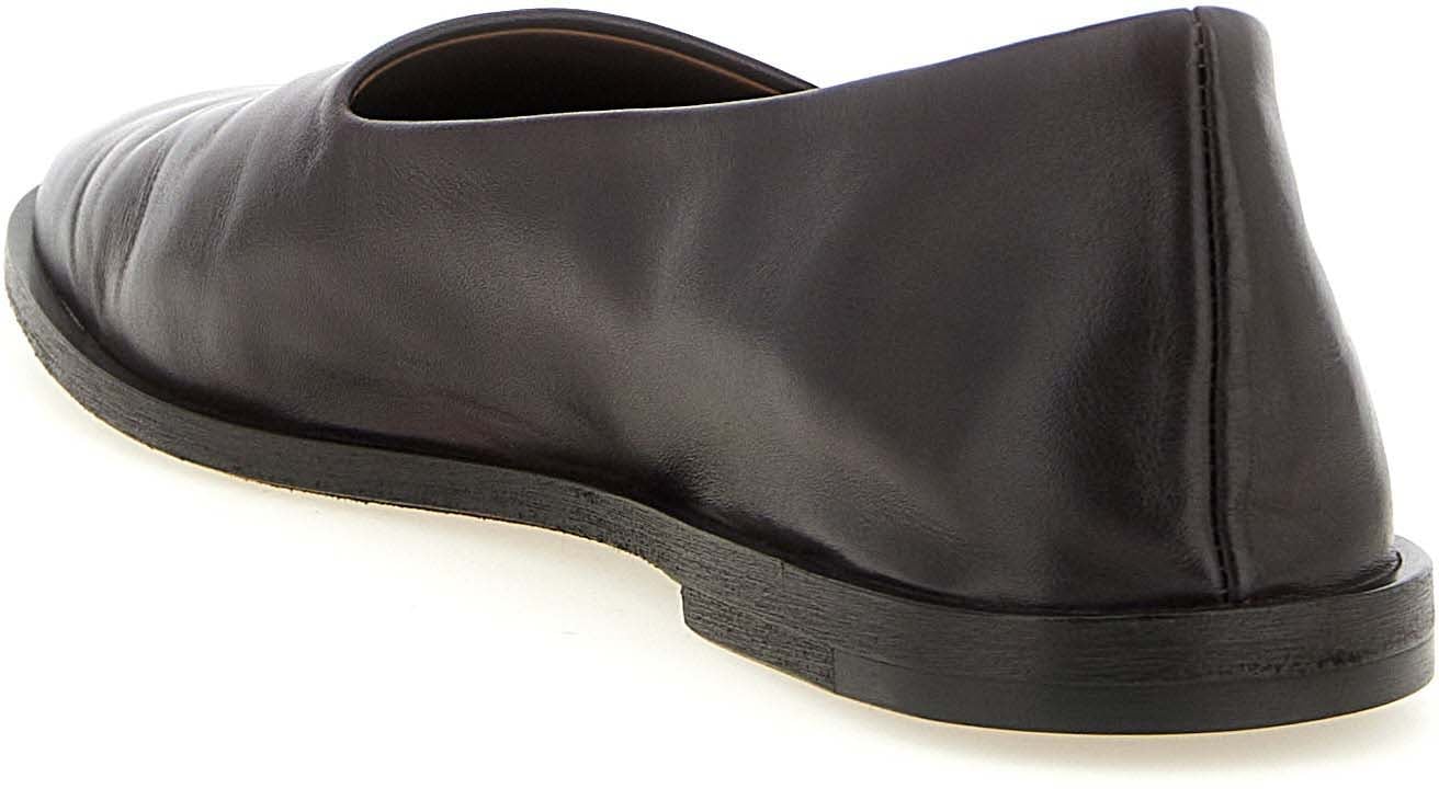 Marsell Brown Calfskin Ballet Flats
