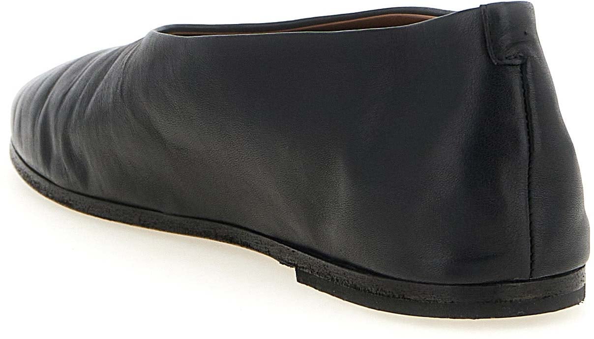 Marsell Black Calfskin Ballet Flats