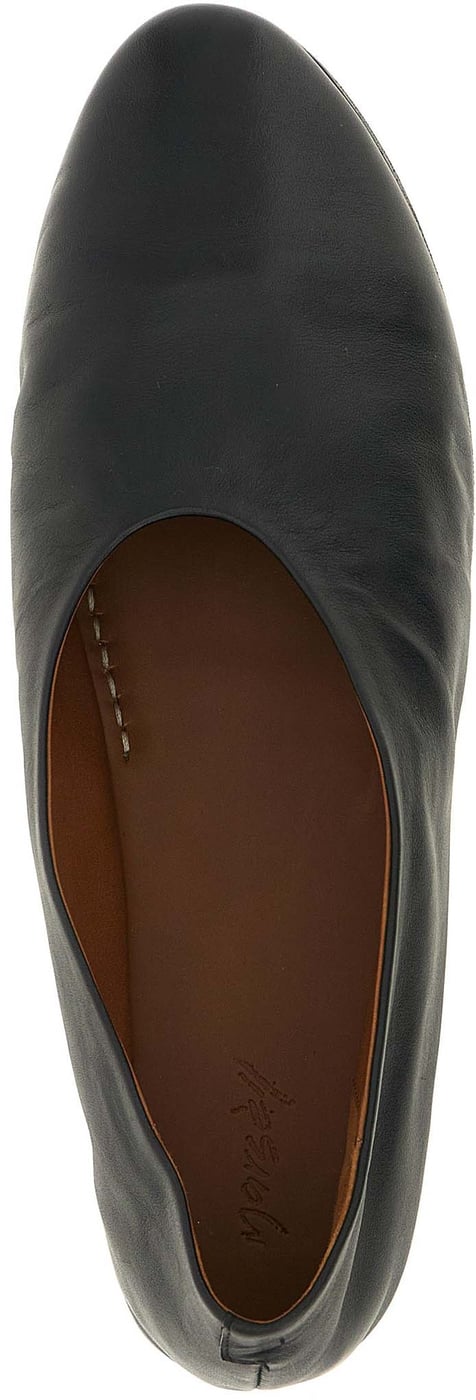 Marsell Black Calfskin Ballet Flats