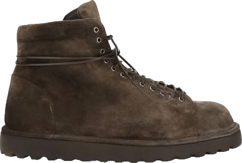 Marsell Brown Suede Leather Lace-Up Boots