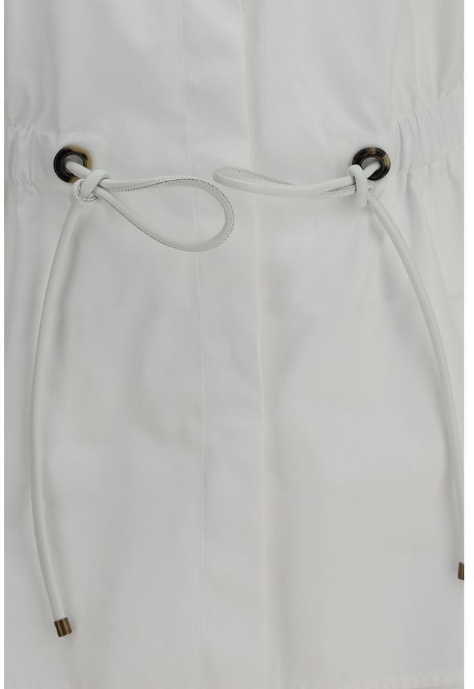 Max Mara White Cotton Dress Shirt
