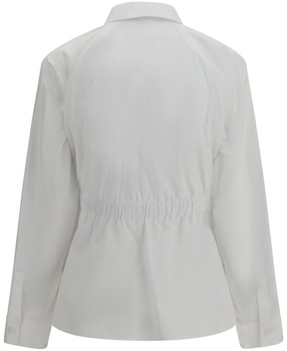 Max Mara White Cotton Dress Shirt