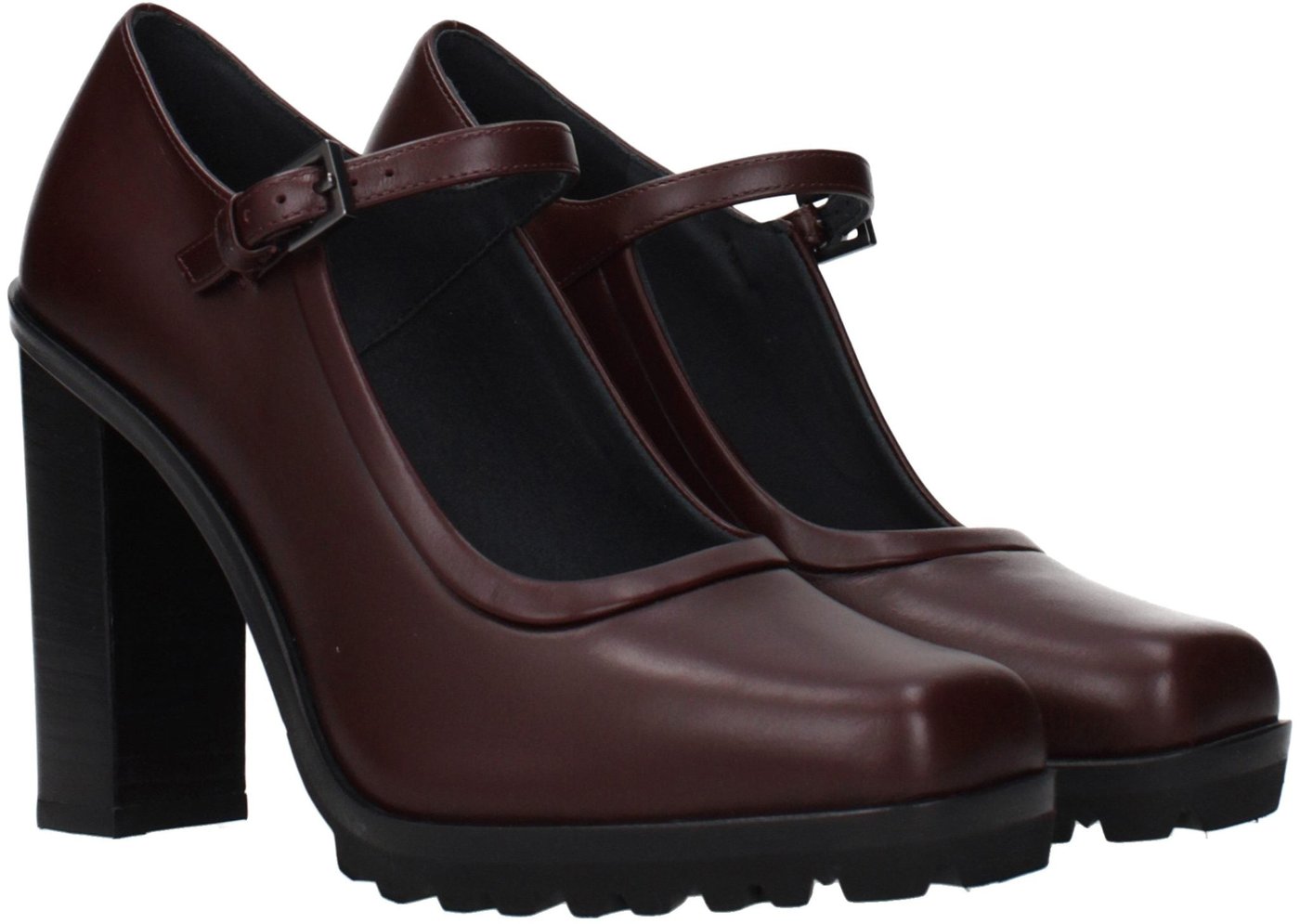 Max Mara Brown Leather High Heel Pumps
