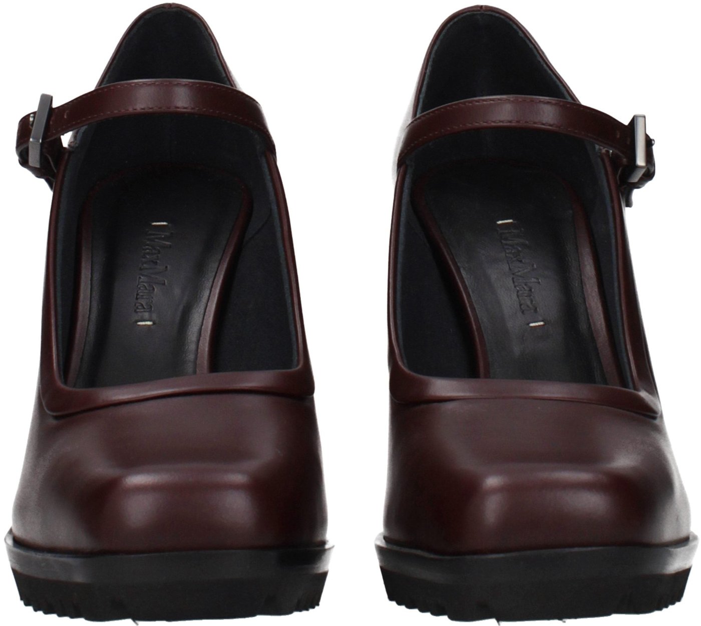 Max Mara Brown Leather High Heel Pumps